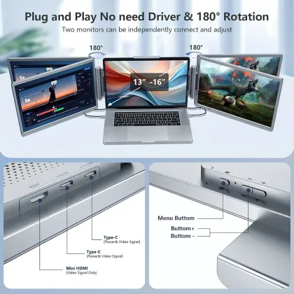 Leoxsys LEO-DPM14INC 14 inch Full HD Monitor