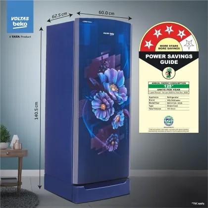 Voltas Beko RDC215A/4W0BBR0M0B00GO 183 L 4 Star Single Door Refrigerator