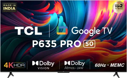 TCL P635 Pro 50 inch Ultra HD 4K Smart LED TV (50P635Pro)