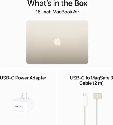 Apple MacBook Air 15 2024 Laptop (Apple M3/ 8GB/ 512GB SSD/ macOS)