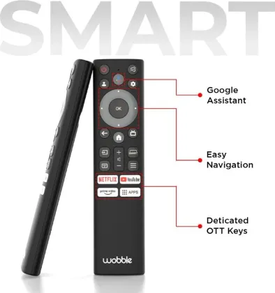 Wobble X Series 50 inch Ultra HD 4K Smart QLED TV (WB50QDXGU2875T24)