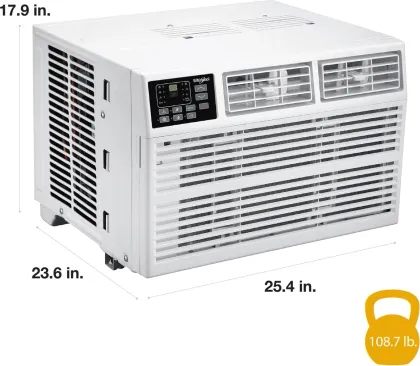 Whirlpool WHHW182BW 18000 BTU 230V Window AC