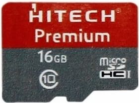 Hitech Premium 16GB MicroSDHC Memory Card (Class 10)