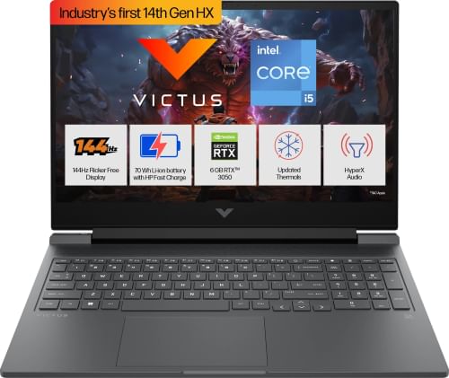 HP Victus 16-r1703TX Gaming Laptop (14th Gen Core i5/ 16GB/ 512GB SSD/ Win11 Home/ 6GB RTX3050 Graph)