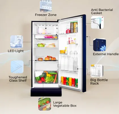 Haier HED-204TMFBA-N 190 L 4 Star Single Door Refrigerator