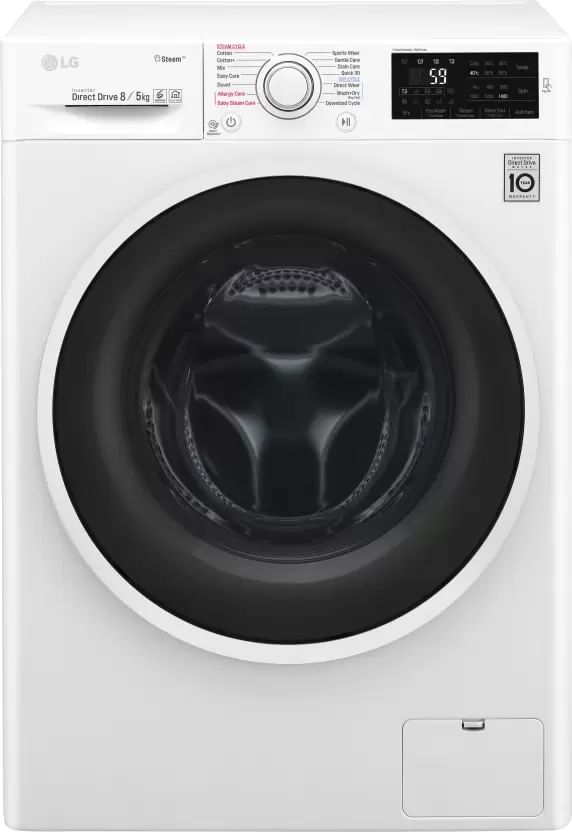 LG F4J6TGP0W 8/5 kg Fully Automatic Front Load Washer with Dryer Price