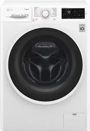 LG F4J6TGP0W 8/5 kg Fully Automatic Front Load Washer with Dryer