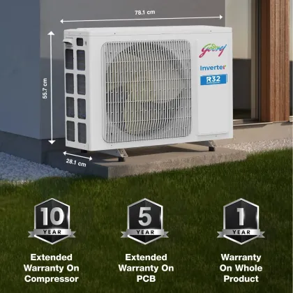 Godrej EI 30LINV3R32-WWR 2.5 Ton 3 Star Inverter Split AC