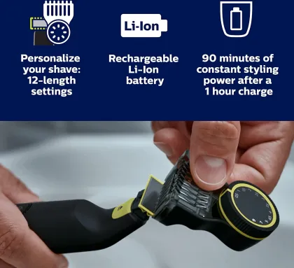 Philips Norelco OneBlade Pro Hybrid Styler Trimmer