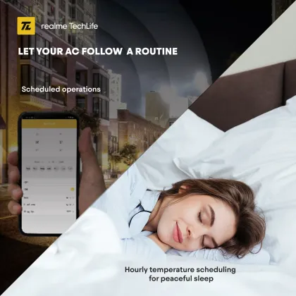 Realme TechLife 153IAA25WRS 1.5 Ton 3 Star 2025 Inverter Split AC