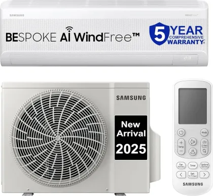 Samsung WindFree AR60F19D1ZW 1.5 Ton 5 Star 2025 Inverter Split AC
