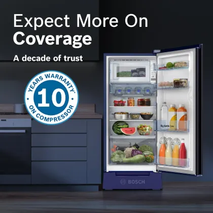 Bosch CST18B33PI 187 L 3 Star Single Door Refrigerator