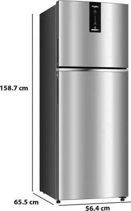 Whirlpool IFPRO INV CNV 278 Titan Steel 235 L 2 Star Double Door Refrigerator