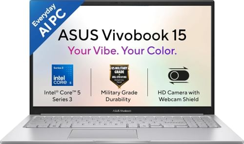 Asus Vivobook 15 X1504MA-BQ832WS AI Laptop (Intel Core 5 315/ 8GB/ 512GB SSD/ Win11)