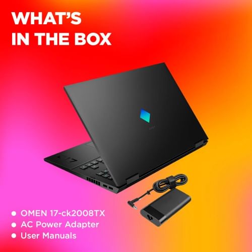 HP Omen 17-ck2008AX Gaming Laptop (13th Gen Core i7/ 16 GB RAM/ 1TB SSD/ Win 11/ 12GB Graphics)