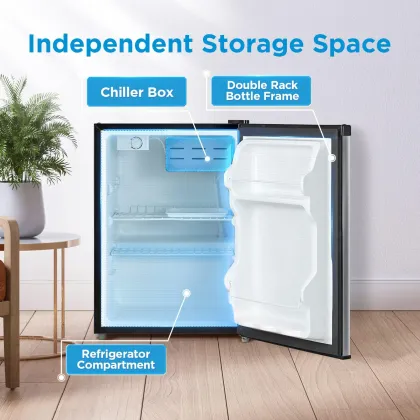 Midea WHS-87LSS1 2.4 Cu Ft Single Door Mini Refrigerator