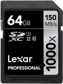 Lexar Professional 1000X 64 GB Class 10 150 MB/s Memory Card