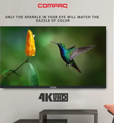 CompaQ Hueq X 65 inch Ultra HD 4K Smart QLED TV (CQV65GTQD)