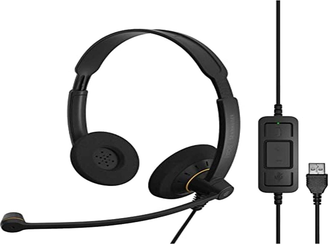 EPOS Sennheier SC 60 USB Wired Headphone Price in India 2024, Full ...