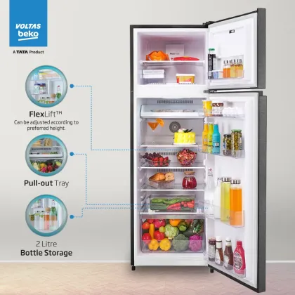 Voltas Beko RFF370C/2WPXIR0I0000GO 320 L 2 Star Double Door Refrigerator
