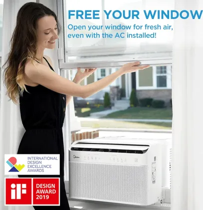 Midea MAW08AV1QWT 8000 BTU 115V Window AC