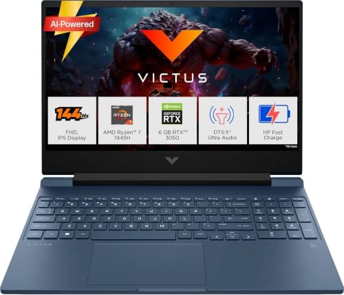 HP Victus 15-fb3134AX Gaming Laptop (AMD Ryzen 7 7445H/ 16GB/ 512GB SSD/ Win11/ RTX 3050)