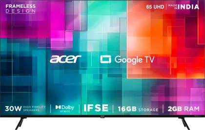 Acer G Plus Series 65 inch Ultra HD 4K Smart LED TV (AR65GT2851UDFL)