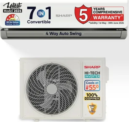Sharp AH-SI24V3B-SCN 2 Ton 3 Star 2026 Inverter Split AC