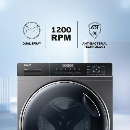 Haier HW80-IM12929CS8U1 8 Kg Fully Automatic Front Load Washing Machine