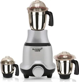 Sunmeet SUNBUTSLV21 1000W Mixer Grinder (3 Jars)