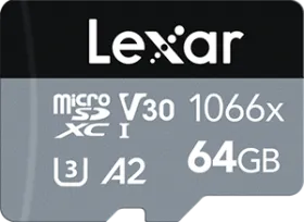 Lexar Professional 64GB 1066x Micro SDXC Memory Card
