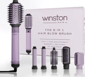 Winston 6 in 1 Hair Blow Brush W5BB-001 Hair Dryer