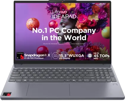 Lenovo IdeaPad Slim 3 15Q8X10 83N3008JIN Laptop (Qualcomm Snapdragon X/ 16GB/ 512GB SSD/ Win11 Home)