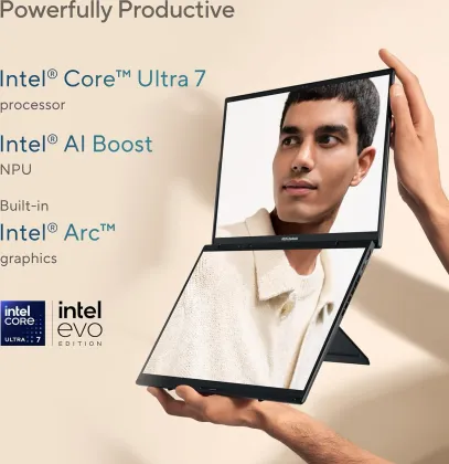 Asus Zenbook Duo OLED UX8406CA-DS79T Laptop (Intel Core Ultra 7 255H/ 32GB/ 1TB SSD/ Win11)