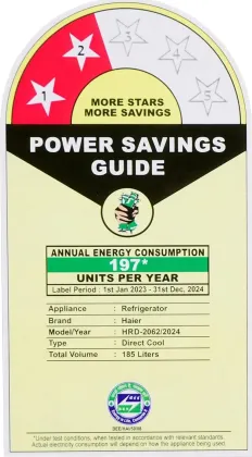 Haier HRD-2062 185 L 2 Star Single Door Refrigerator