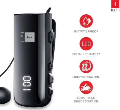 iball Rider X7 Clip-On Retractable Bluetooth Headset