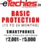 Etechies SmartPhone 1 Year Extended Basic Protection (For Device Worth Rs 2001 - 5000)