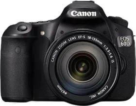 Canon EOS 60D 18MP Digital SLR Camera (Black) with EF-S 18-135 IS Lens, 8GB Card