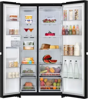 LG GL-B257EES3 650 L 3 Star Side By Side Refrigerator
