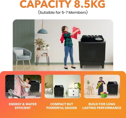 Power Guard PG85WM 8.5 Kg Semi Automatic Washing Machine