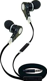 Bellet Oblique Style Super Bass Anti-Tangle Flat Wire 3.5mm Plug Stereo Earphone Headset with Volume Control & Microphone