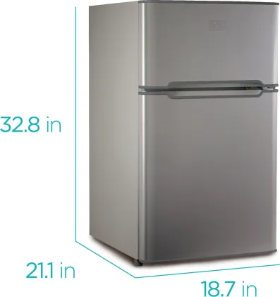 BLACK+DECKER BCRDK32V 3.1 Cu Ft Double Door Mini Refrigerator