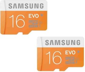 Samsung MicroSDHC Card 16GB Class 10 Evo (Pack of 2)
