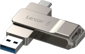 Lexar JumpDrive Dual Drive D40E 128 GB USB 3.2 Gen 1 Flash Drive