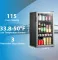 Midea MERV115T3AST 3.2 Cu Ft Single Glass Door Mini Refrigerator