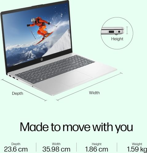 HP 15-fd0515TU Laptop (13th Gen Core i7/ 16GB/ 512GB/ Win11)