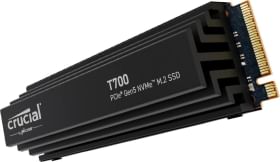 Crucial T700 PCIe Gen 5 1TB Internal SSD with heatsink