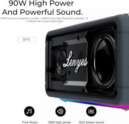Lenyes S876 90W Bluetooth Speaker