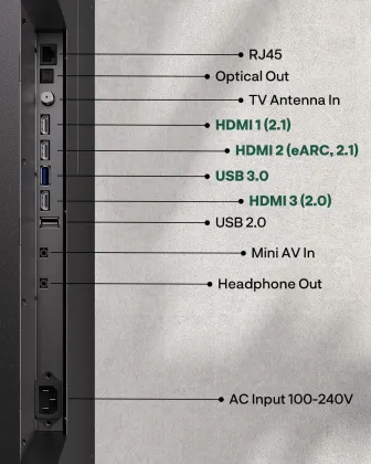SYLVOX Cinema Series 65 inch Ultra HD Smart Helio QLED TV