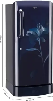 LG GL-D201AMLC 190 L 3-Star Single Door Refrigerator